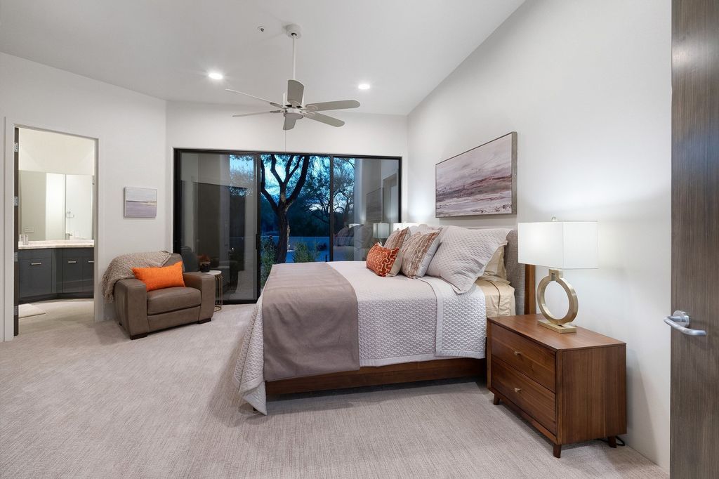 The Home in Scottsdale is a completely remodeled and furnished contemporary is situated along the picturesque 6th fairway with stunning golf course and mountain views now available for sale. This home located at 10040 E Happy Valley Rd UNIT 278, Scottsdale, Arizona;