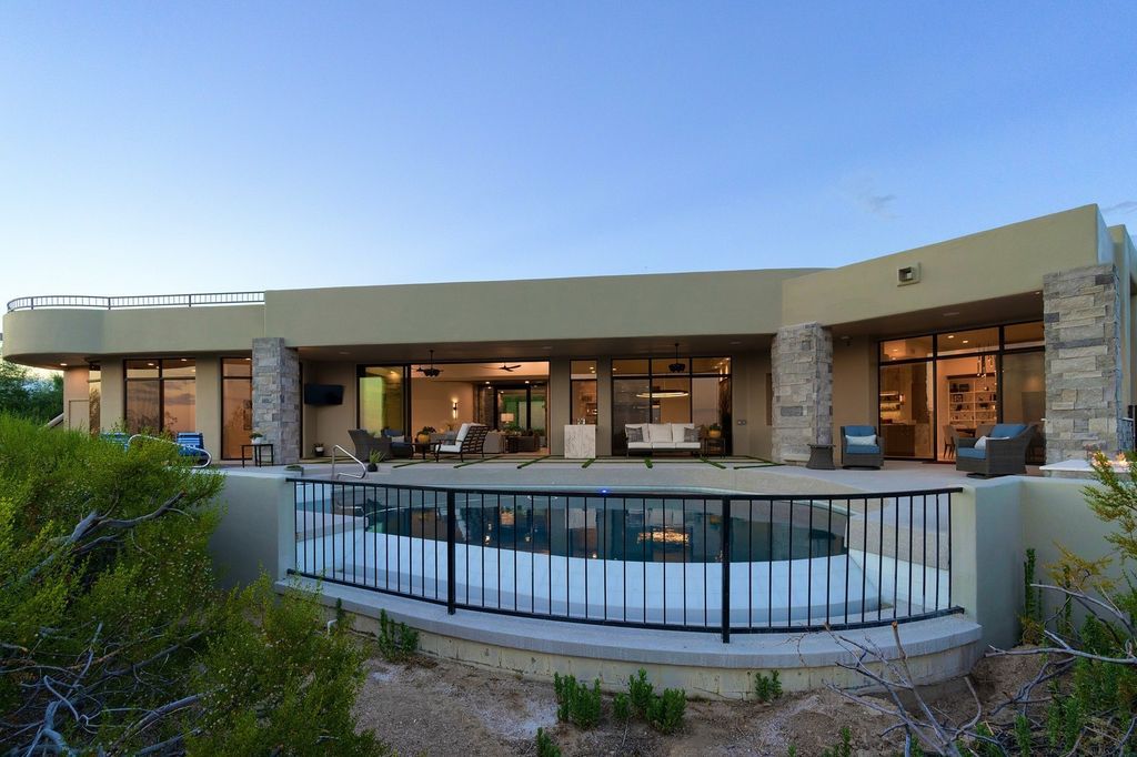 The Home in Scottsdale is a completely remodeled and furnished contemporary is situated along the picturesque 6th fairway with stunning golf course and mountain views now available for sale. This home located at 10040 E Happy Valley Rd UNIT 278, Scottsdale, Arizona;