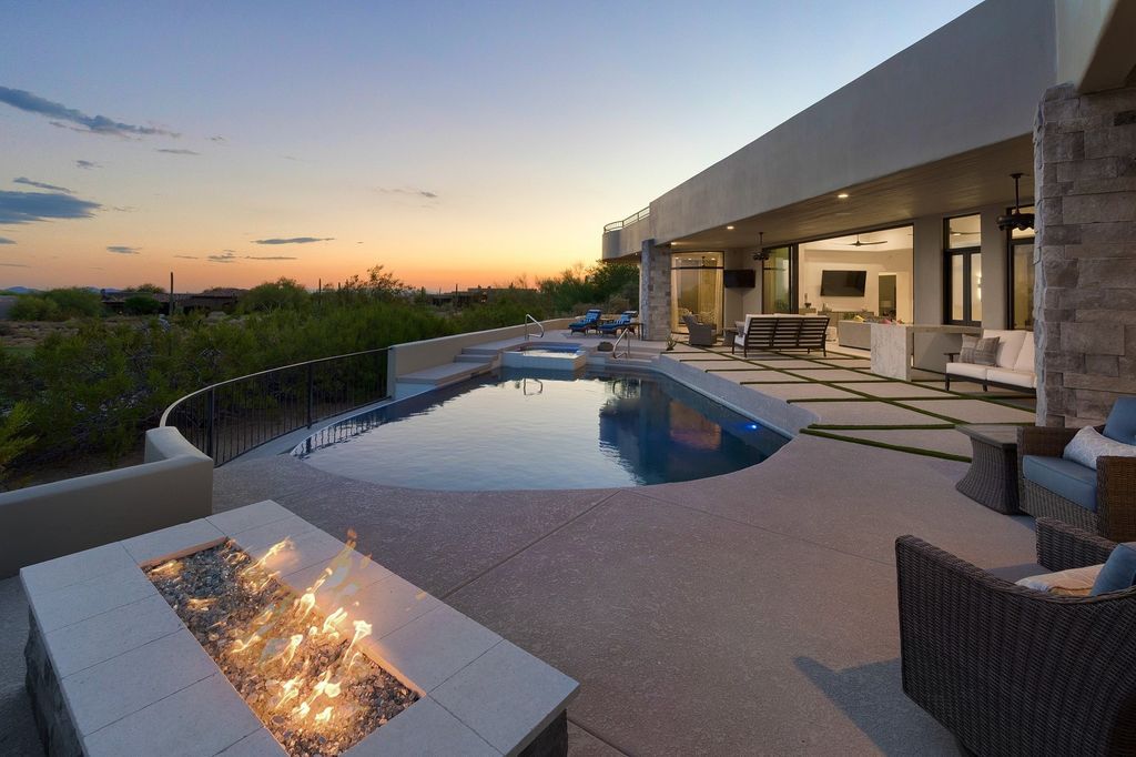 The Home in Scottsdale is a completely remodeled and furnished contemporary is situated along the picturesque 6th fairway with stunning golf course and mountain views now available for sale. This home located at 10040 E Happy Valley Rd UNIT 278, Scottsdale, Arizona;