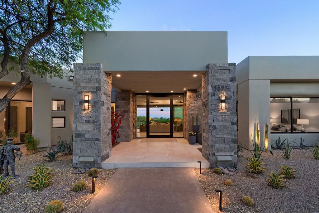 The Home in Scottsdale is a completely remodeled and furnished contemporary is situated along the picturesque 6th fairway with stunning golf course and mountain views now available for sale. This home located at 10040 E Happy Valley Rd UNIT 278, Scottsdale, Arizona;