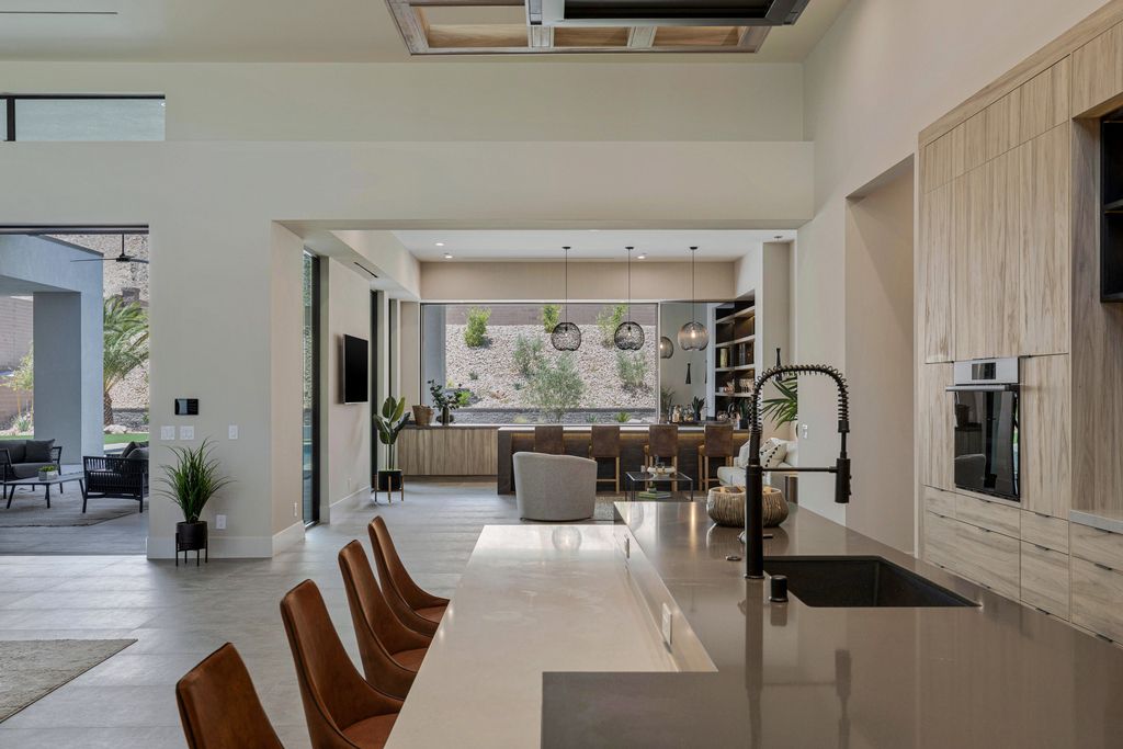 The Home in Las Vegas is a Brand new modern single-story dream compound within minutes from the Lone Mountain regional and equestrian park and the shops at Downtown Summerlin now available for sale. This home located at 4261 N Grand Canyon Dr, Las Vegas, Nevada