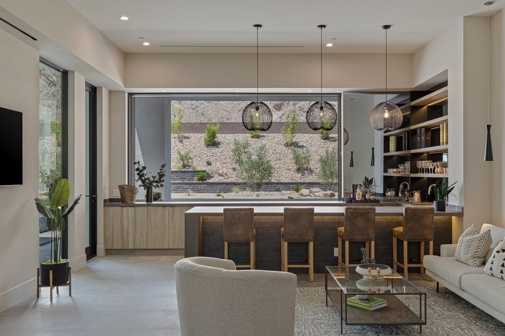 The Home in Las Vegas is a Brand new modern single-story dream compound within minutes from the Lone Mountain regional and equestrian park and the shops at Downtown Summerlin now available for sale. This home located at 4261 N Grand Canyon Dr, Las Vegas, Nevada