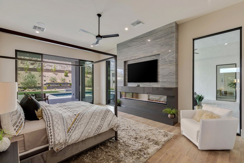 The Home in Las Vegas is a Brand new modern single-story dream compound within minutes from the Lone Mountain regional and equestrian park and the shops at Downtown Summerlin now available for sale. This home located at 4261 N Grand Canyon Dr, Las Vegas, Nevada