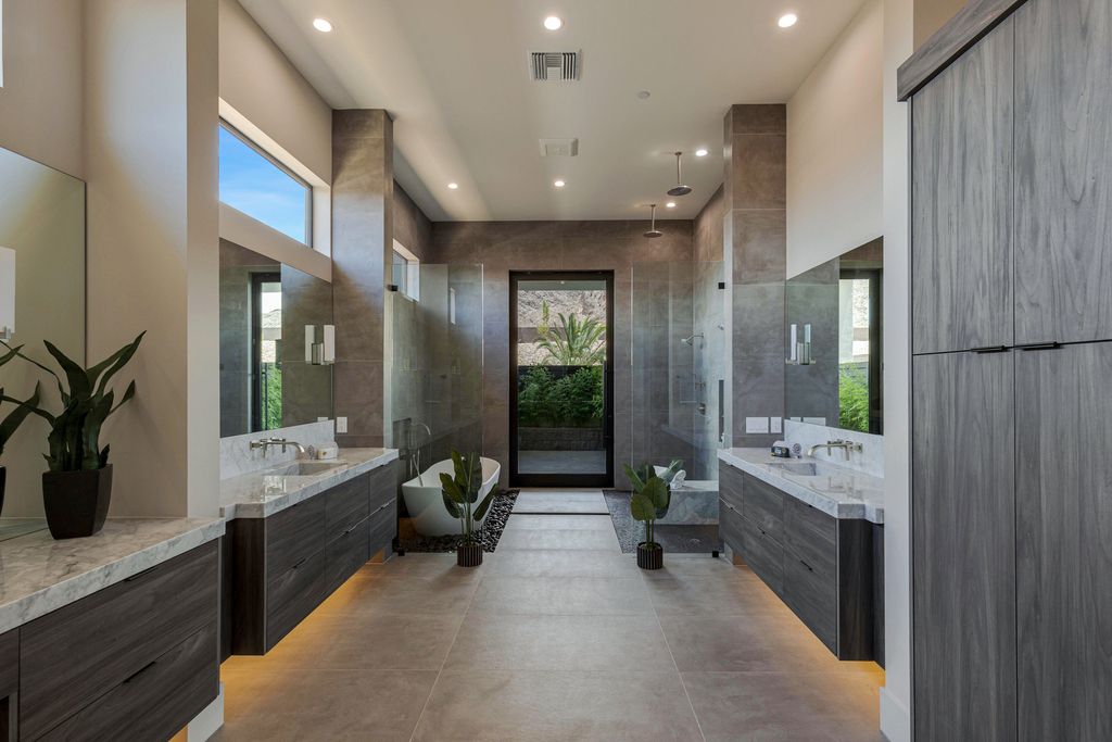The Home in Las Vegas is a Brand new modern single-story dream compound within minutes from the Lone Mountain regional and equestrian park and the shops at Downtown Summerlin now available for sale. This home located at 4261 N Grand Canyon Dr, Las Vegas, Nevada