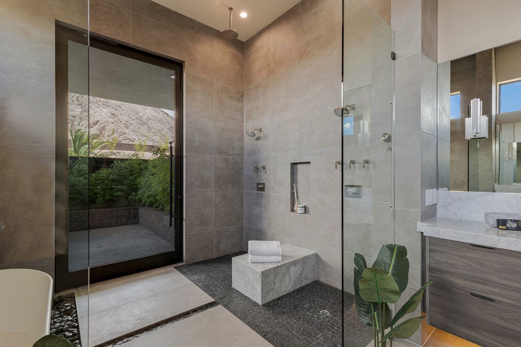 The Home in Las Vegas is a Brand new modern single-story dream compound within minutes from the Lone Mountain regional and equestrian park and the shops at Downtown Summerlin now available for sale. This home located at 4261 N Grand Canyon Dr, Las Vegas, Nevada