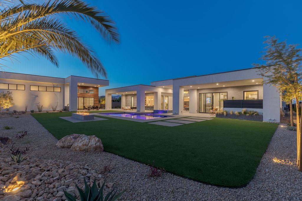 The Home in Las Vegas is a Brand new modern single-story dream compound within minutes from the Lone Mountain regional and equestrian park and the shops at Downtown Summerlin now available for sale. This home located at 4261 N Grand Canyon Dr, Las Vegas, Nevada