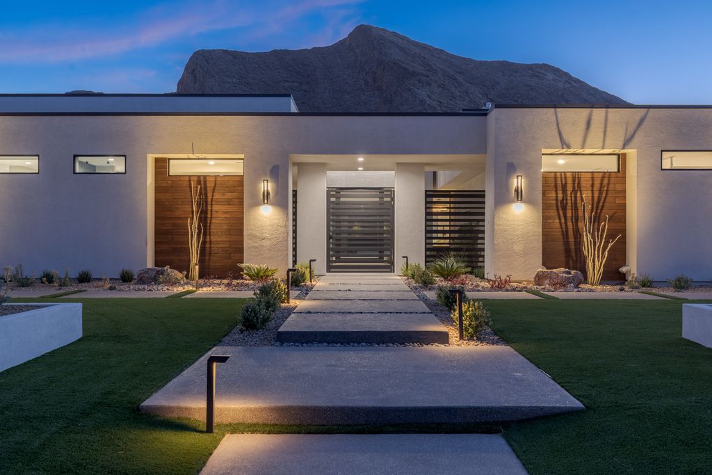 The Home in Las Vegas is a Brand new modern single-story dream compound within minutes from the Lone Mountain regional and equestrian park and the shops at Downtown Summerlin now available for sale. This home located at 4261 N Grand Canyon Dr, Las Vegas, Nevada