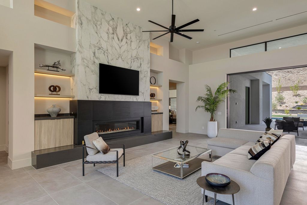 The Home in Las Vegas is a Brand new modern single-story dream compound within minutes from the Lone Mountain regional and equestrian park and the shops at Downtown Summerlin now available for sale. This home located at 4261 N Grand Canyon Dr, Las Vegas, Nevada