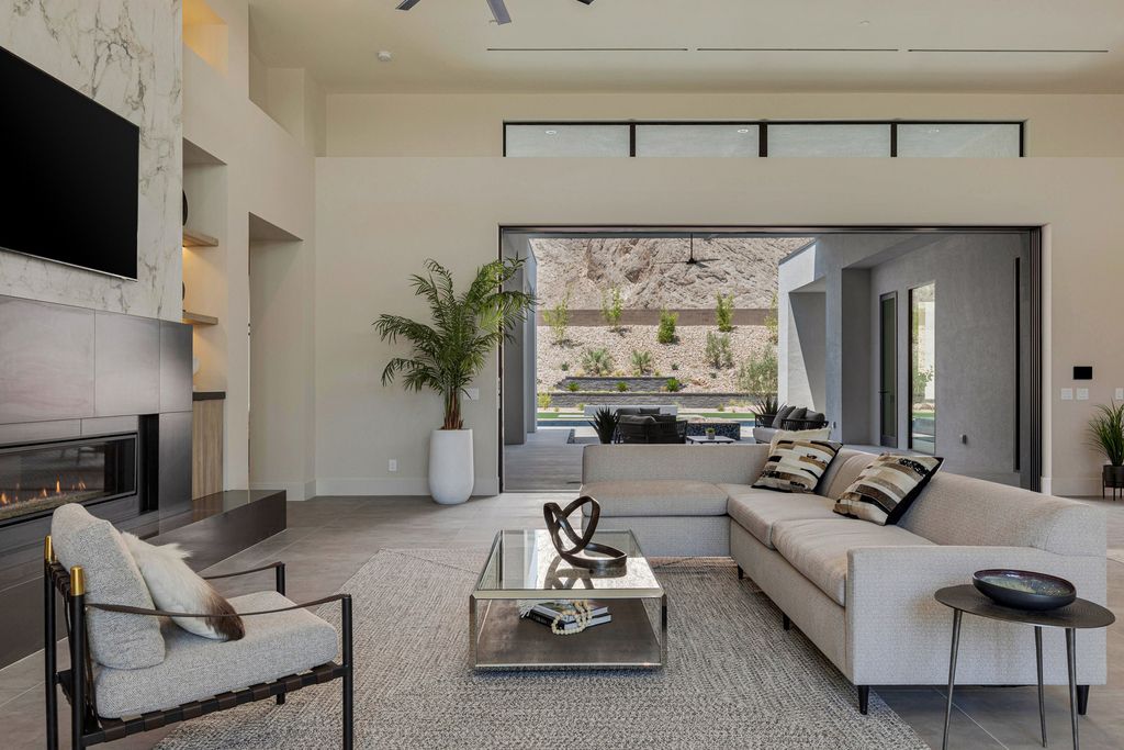 The Home in Las Vegas is a Brand new modern single-story dream compound within minutes from the Lone Mountain regional and equestrian park and the shops at Downtown Summerlin now available for sale. This home located at 4261 N Grand Canyon Dr, Las Vegas, Nevada