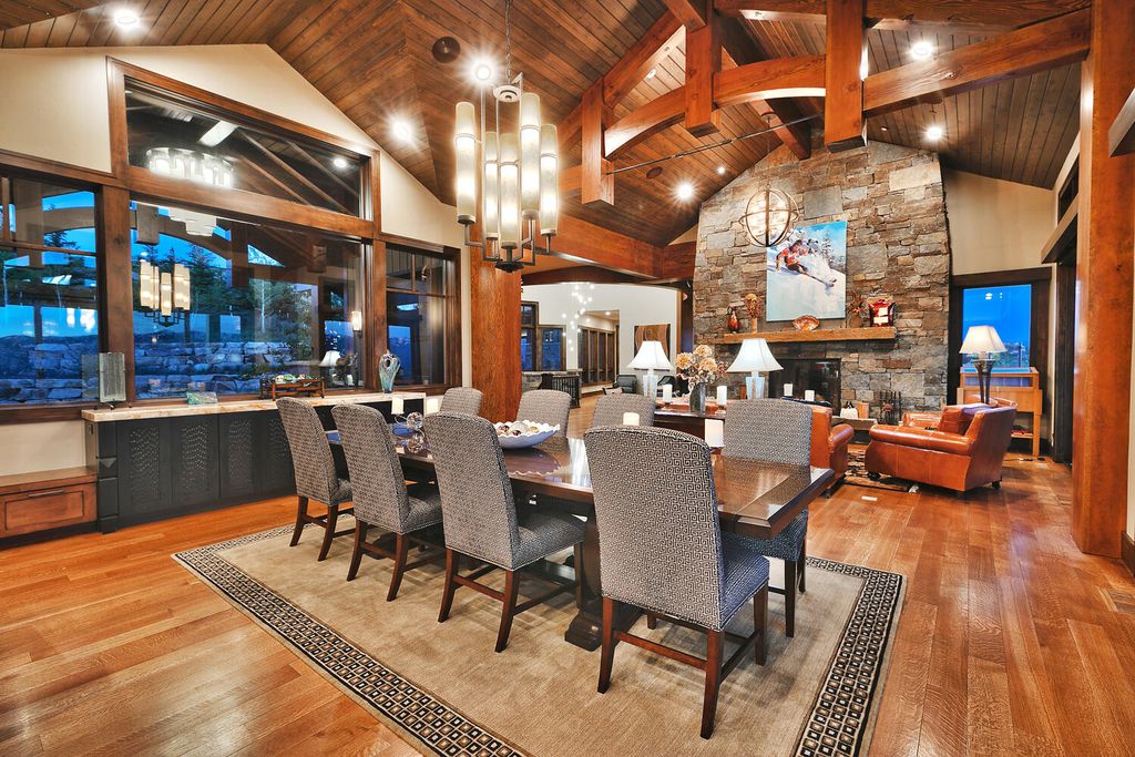 The Home in Park City, a spectacular mountain view residence designed by 4C Design Group and meticulously built by Douglas Knight perfect for parties and family gatherings is now available for sale. This home located at 9021 N Promontory Summit Dr, Park City, Utah