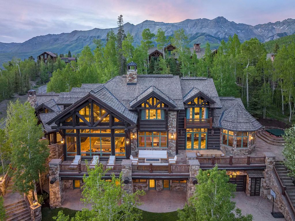 The Home in Mountain Village, an exquisite mountain estate borders the Telluride Ski Area punctuated by fine finishes and excellent craftsmanship is now available for sale. This home located at 118 Prospect Creek Dr, Mountain Village, Colorado