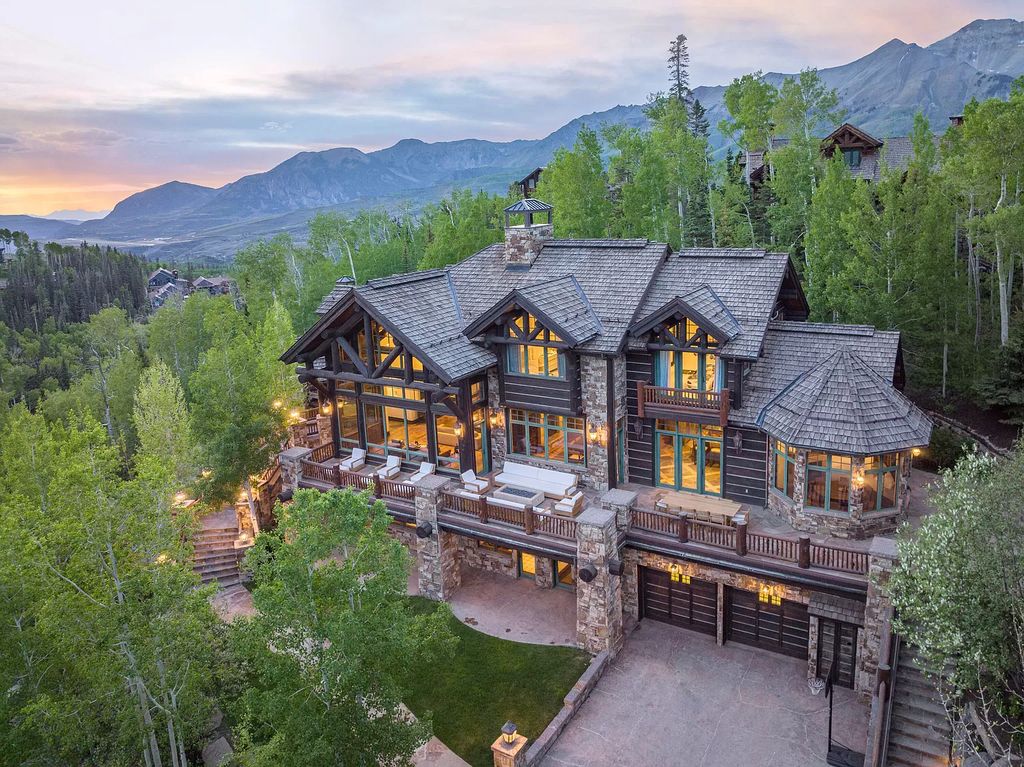 The Home in Mountain Village, an exquisite mountain estate borders the Telluride Ski Area punctuated by fine finishes and excellent craftsmanship is now available for sale. This home located at 118 Prospect Creek Dr, Mountain Village, Colorado