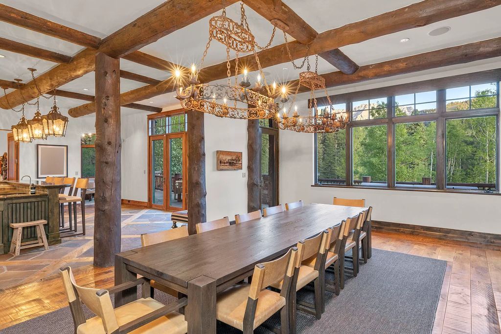The Home in Mountain Village, an exquisite mountain estate borders the Telluride Ski Area punctuated by fine finishes and excellent craftsmanship is now available for sale. This home located at 118 Prospect Creek Dr, Mountain Village, Colorado