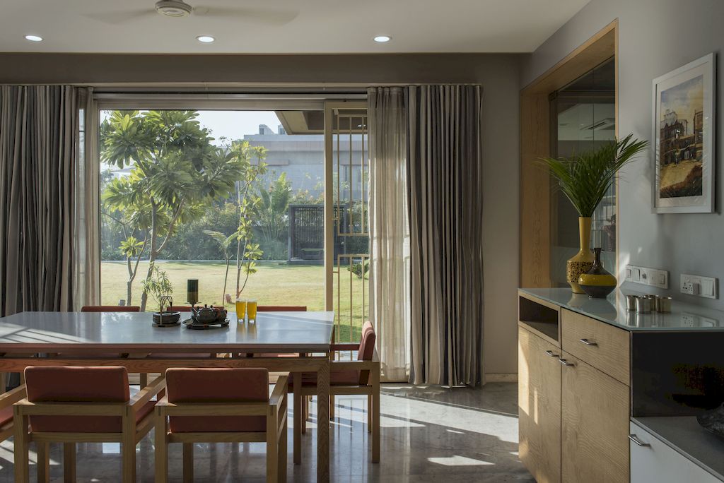 Twin Home with Stunning Open Spaces in India by The Grid Architects 14