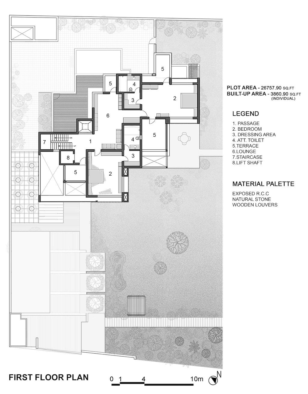 Twin Home with Stunning Open Spaces in India by The Grid Architects 4