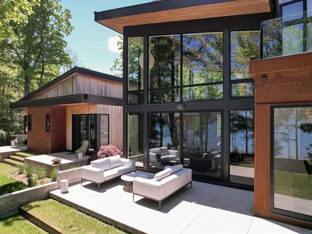 The Home in Suttons Bay is built by Easling Construction and designed by Ray Kendra & ReDesign Interiors, now available for sale. This home located at 3693 S Bay Ridge Ln, Suttons Bay, Michigan