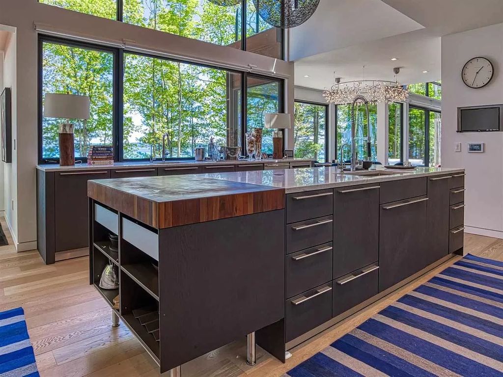 The Home in Suttons Bay is built by Easling Construction and designed by Ray Kendra & ReDesign Interiors, now available for sale. This home located at 3693 S Bay Ridge Ln, Suttons Bay, Michigan