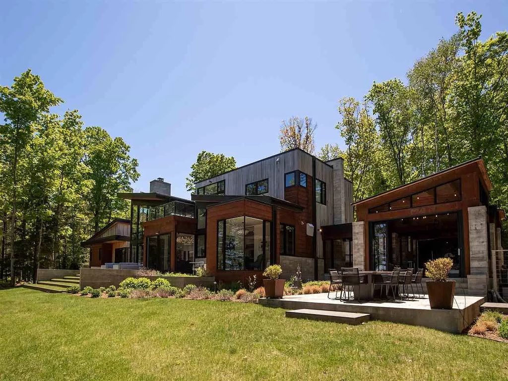 The Home in Suttons Bay is built by Easling Construction and designed by Ray Kendra & ReDesign Interiors, now available for sale. This home located at 3693 S Bay Ridge Ln, Suttons Bay, Michigan