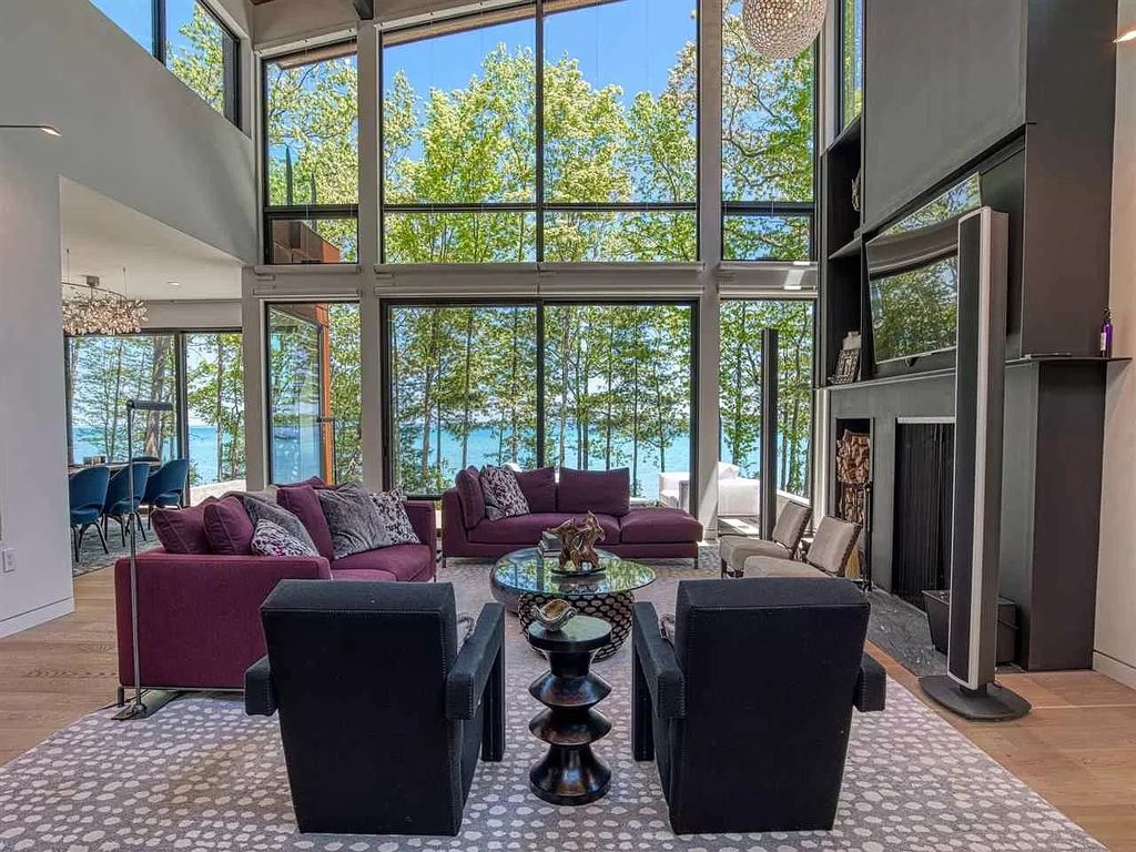 The Home in Suttons Bay is built by Easling Construction and designed by Ray Kendra & ReDesign Interiors, now available for sale. This home located at 3693 S Bay Ridge Ln, Suttons Bay, Michigan