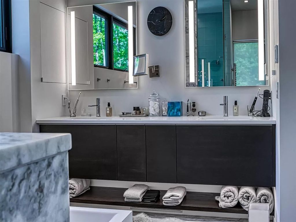 The Home in Suttons Bay is built by Easling Construction and designed by Ray Kendra & ReDesign Interiors, now available for sale. This home located at 3693 S Bay Ridge Ln, Suttons Bay, Michigan