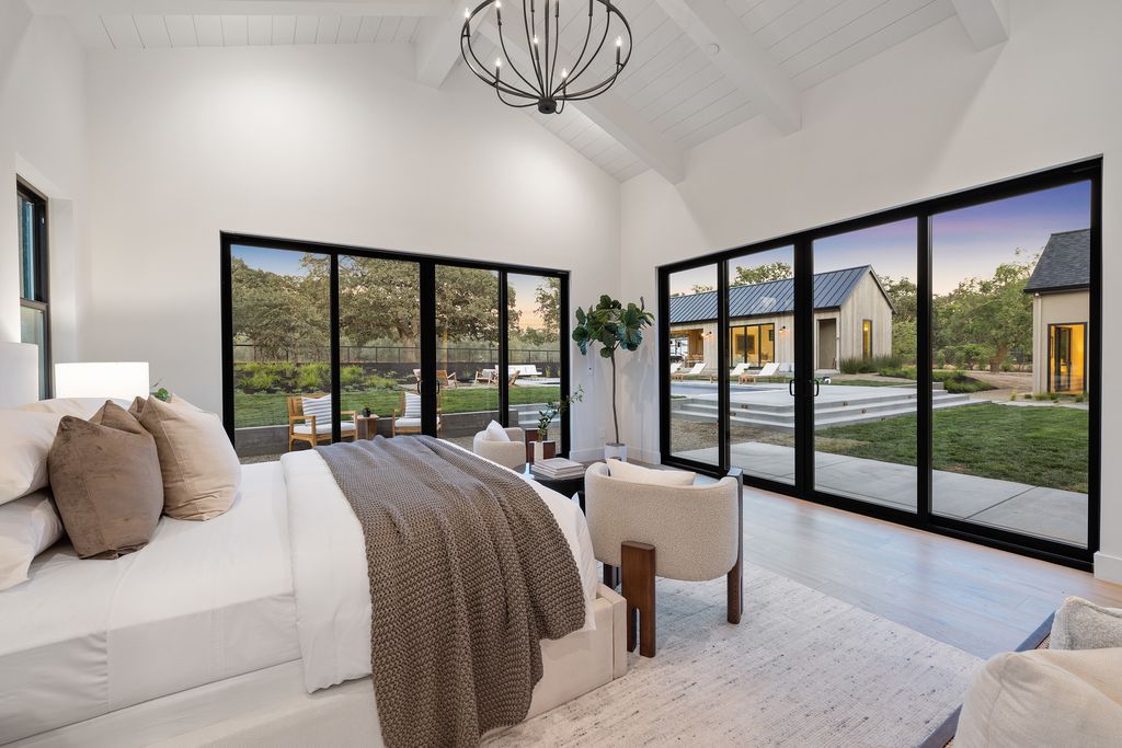 The Home in Sonoma, a beautiful Oak studded parcel with privacy, lush landscaping, in-ground pool, solar, and gated entry is now available for sale. This home located at 21706 Hyde Rd, Sonoma, California