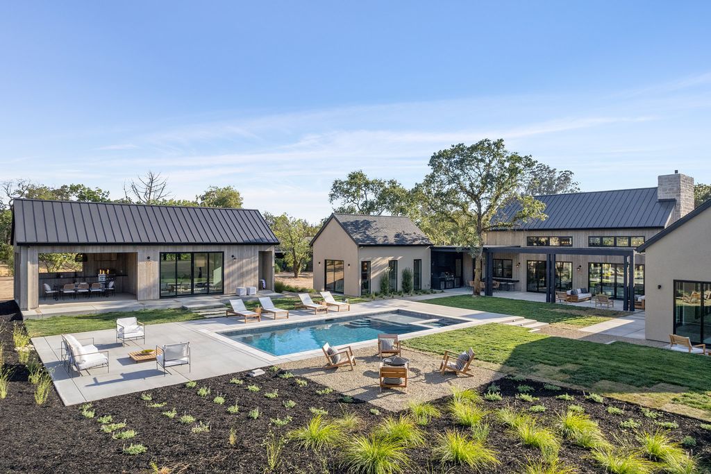 The Home in Sonoma, a beautiful Oak studded parcel with privacy, lush landscaping, in-ground pool, solar, and gated entry is now available for sale. This home located at 21706 Hyde Rd, Sonoma, California