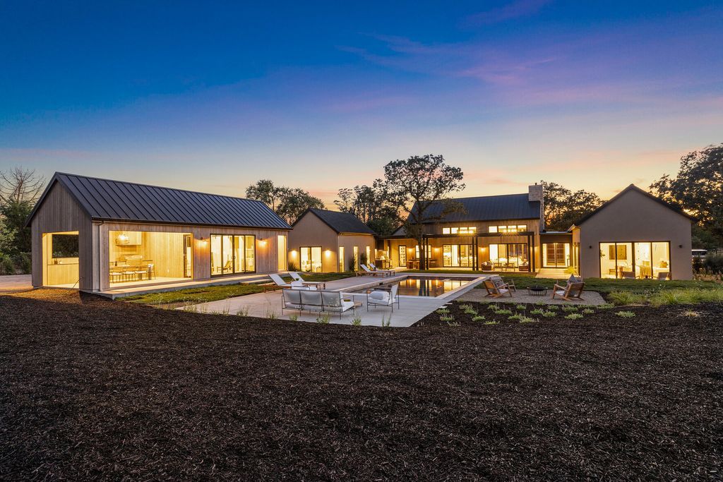 The Home in Sonoma, a beautiful Oak studded parcel with privacy, lush landscaping, in-ground pool, solar, and gated entry is now available for sale. This home located at 21706 Hyde Rd, Sonoma, California