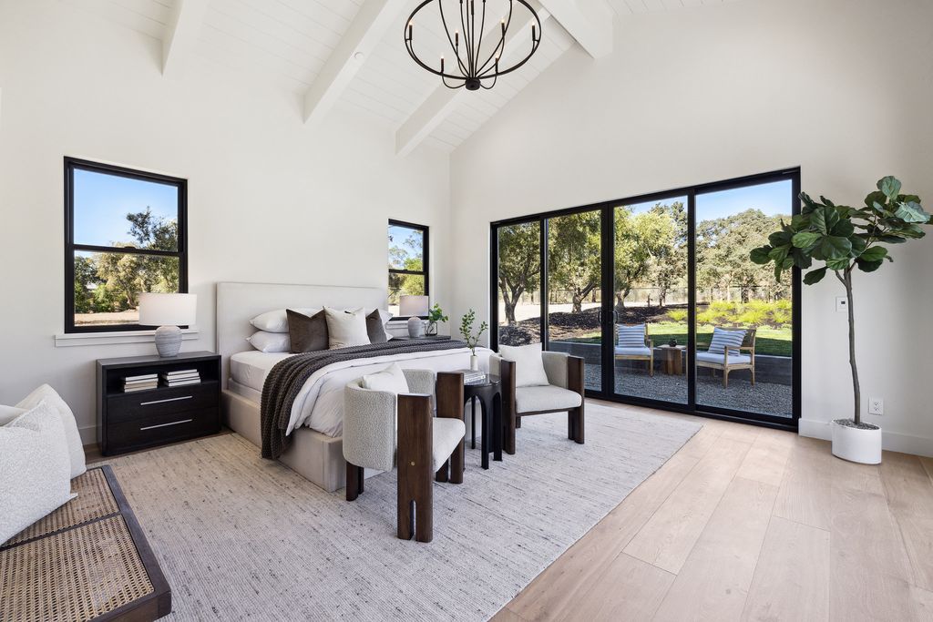 The Home in Sonoma, a beautiful Oak studded parcel with privacy, lush landscaping, in-ground pool, solar, and gated entry is now available for sale. This home located at 21706 Hyde Rd, Sonoma, California