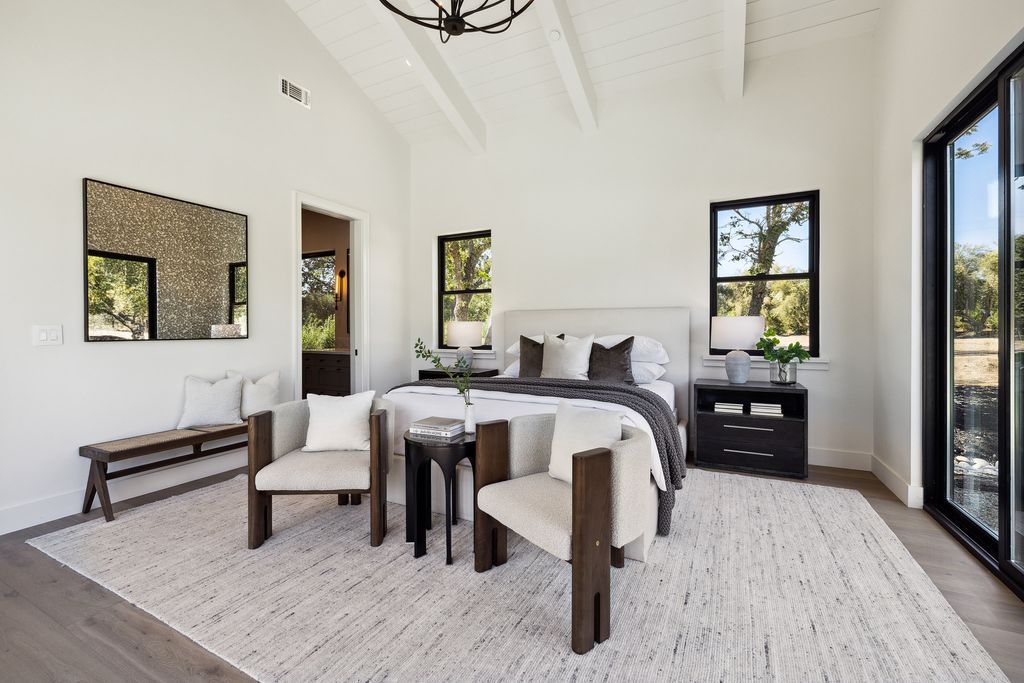 The Home in Sonoma, a beautiful Oak studded parcel with privacy, lush landscaping, in-ground pool, solar, and gated entry is now available for sale. This home located at 21706 Hyde Rd, Sonoma, California