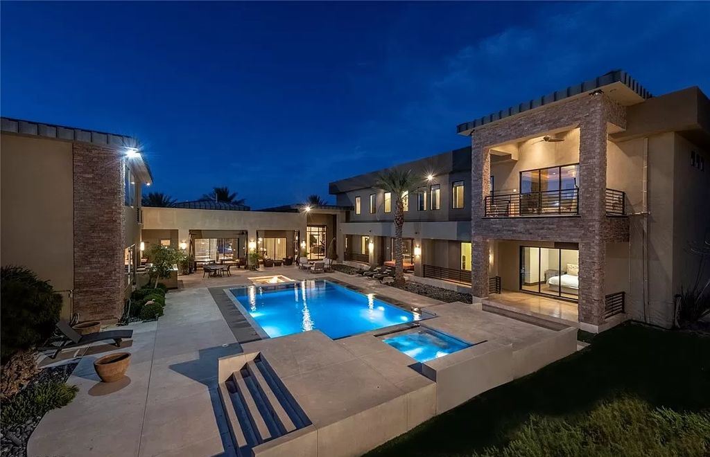 The Home in Henderson, a luxurious custom estate located inside prestigious McDonald’s Highlands with stunning entertainers delight backyard is now available for sale. This home located at 1465 Macdonald Ranch Dr, Henderson, Nevada