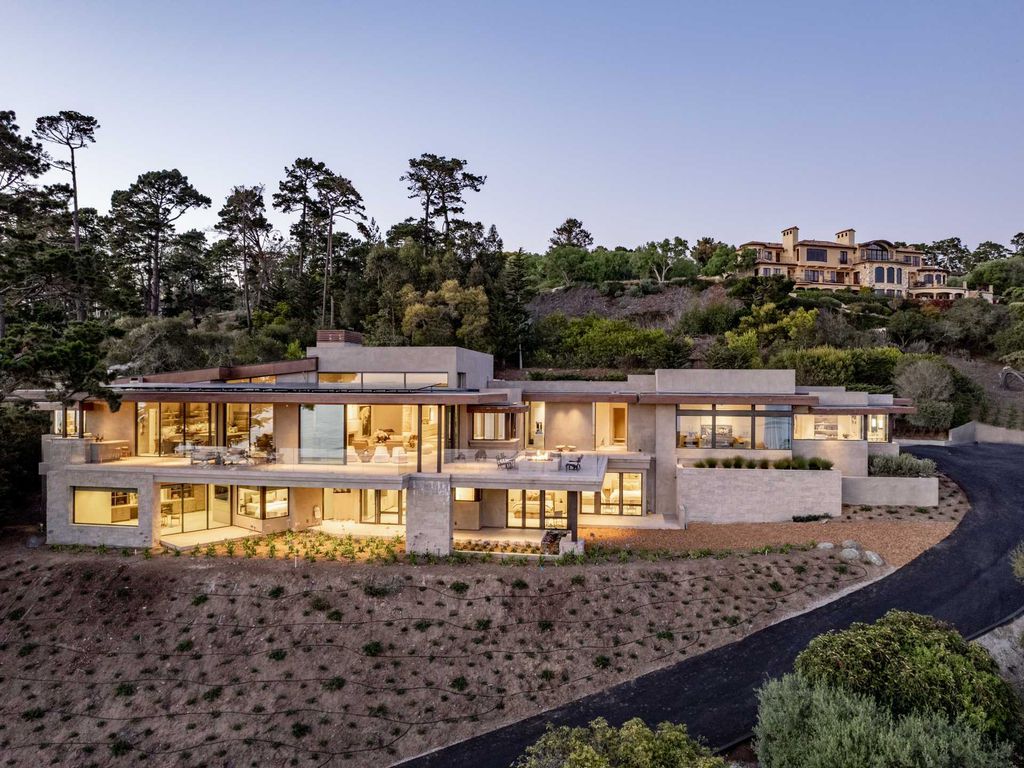 The Home in Pebble Beach, a masterful soft contemporary estate with state of the art technology and unparalleled architecture in the most remarkable setting is now available for sale. This home located at 1691 Crespi Ln, Pebble Beach, California