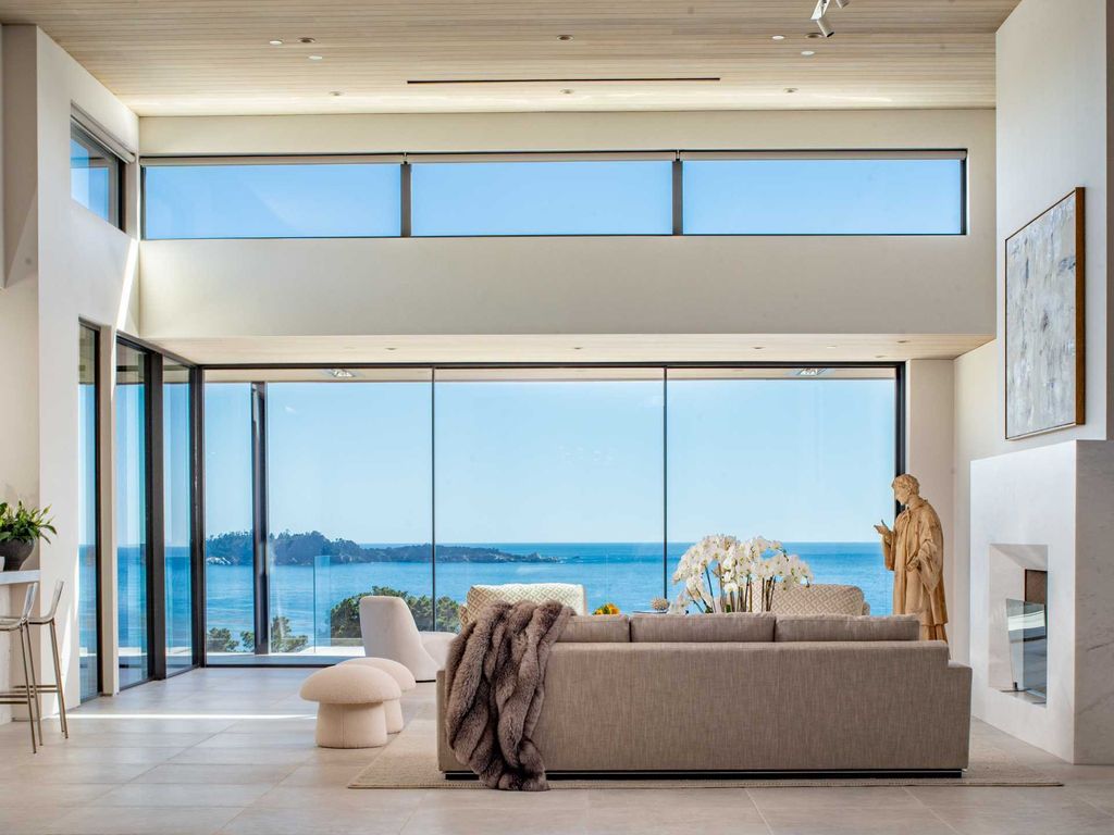 The Home in Pebble Beach, a masterful soft contemporary estate with state of the art technology and unparalleled architecture in the most remarkable setting is now available for sale. This home located at 1691 Crespi Ln, Pebble Beach, California