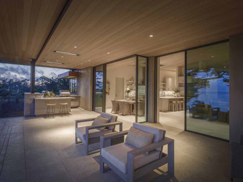 The Home in Pebble Beach, a masterful soft contemporary estate with state of the art technology and unparalleled architecture in the most remarkable setting is now available for sale. This home located at 1691 Crespi Ln, Pebble Beach, California