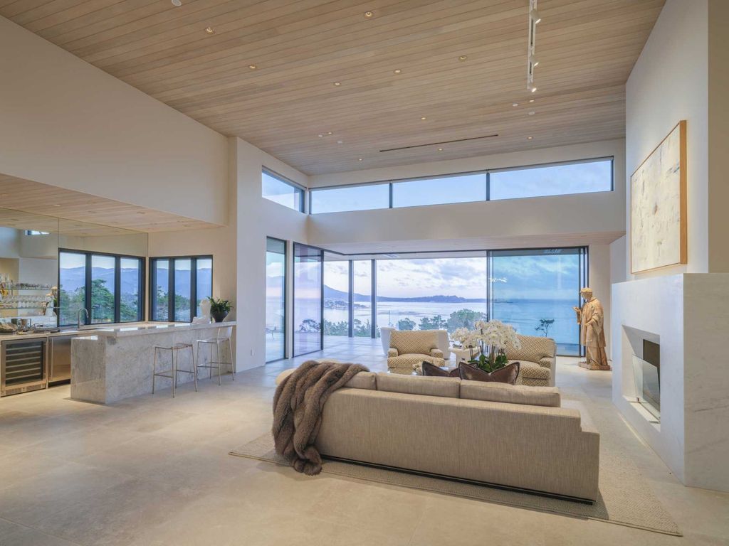 The Home in Pebble Beach, a masterful soft contemporary estate with state of the art technology and unparalleled architecture in the most remarkable setting is now available for sale. This home located at 1691 Crespi Ln, Pebble Beach, California