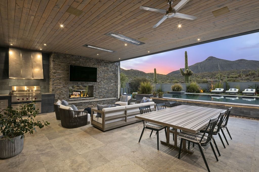 The Home in Scottsdale, a Simply stunning contemporary masterpiece in Saguaro Forest thoughtfully sited on 2.5 acre lot for privacy and striking mountain views is now available for sale. This home located at 9716 E Mariola Way, Scottsdale, Arizona