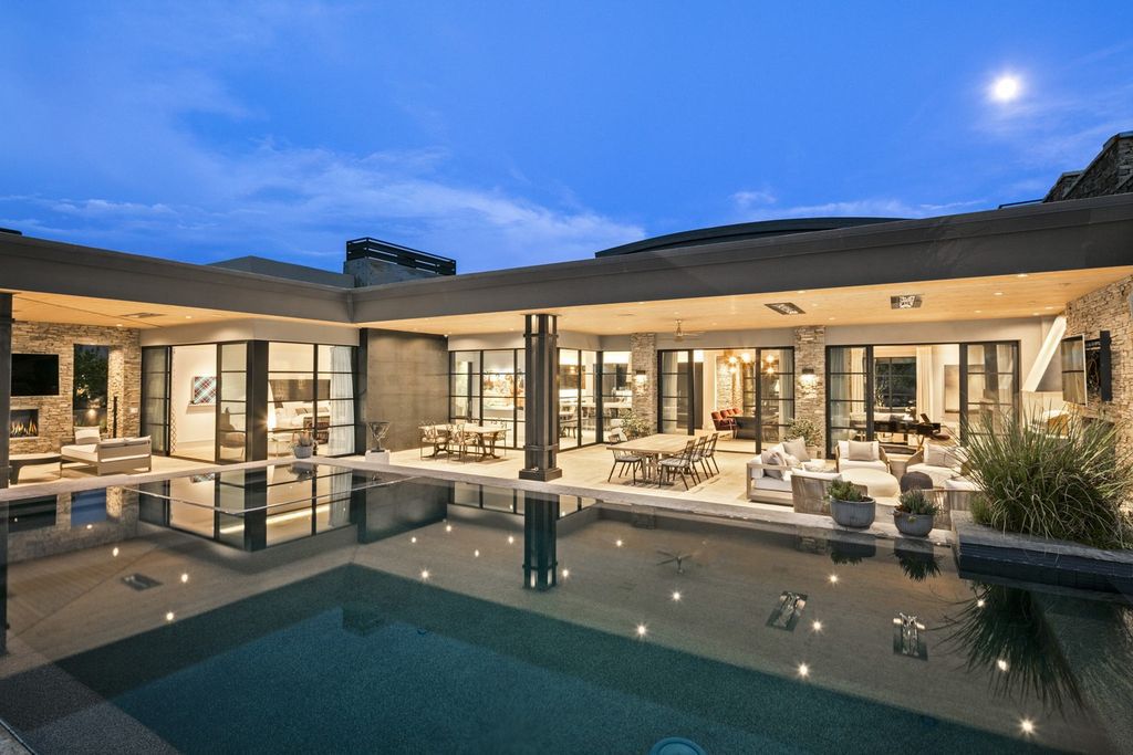 The Home in Scottsdale, a Simply stunning contemporary masterpiece in Saguaro Forest thoughtfully sited on 2.5 acre lot for privacy and striking mountain views is now available for sale. This home located at 9716 E Mariola Way, Scottsdale, Arizona