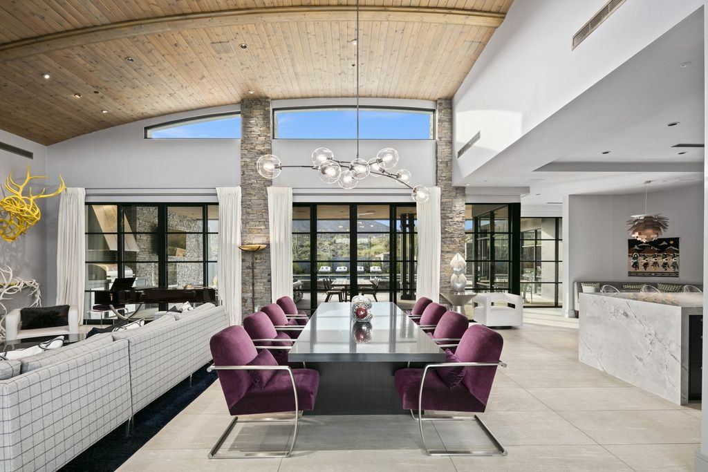 The Home in Scottsdale, a Simply stunning contemporary masterpiece in Saguaro Forest thoughtfully sited on 2.5 acre lot for privacy and striking mountain views is now available for sale. This home located at 9716 E Mariola Way, Scottsdale, Arizona