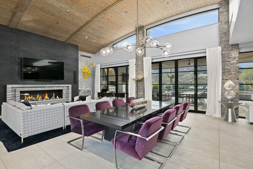 The Home in Scottsdale, a Simply stunning contemporary masterpiece in Saguaro Forest thoughtfully sited on 2.5 acre lot for privacy and striking mountain views is now available for sale. This home located at 9716 E Mariola Way, Scottsdale, Arizona
