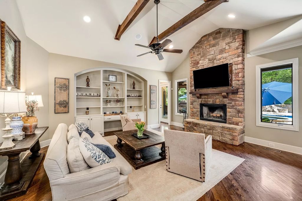 The Home in Franklin has the privacy, elegance, size and pure fun factor to make this the "Gem of Franklin", now available for sale. This home located at 2455 Durham Manor Dr, Franklin, Tennessee
