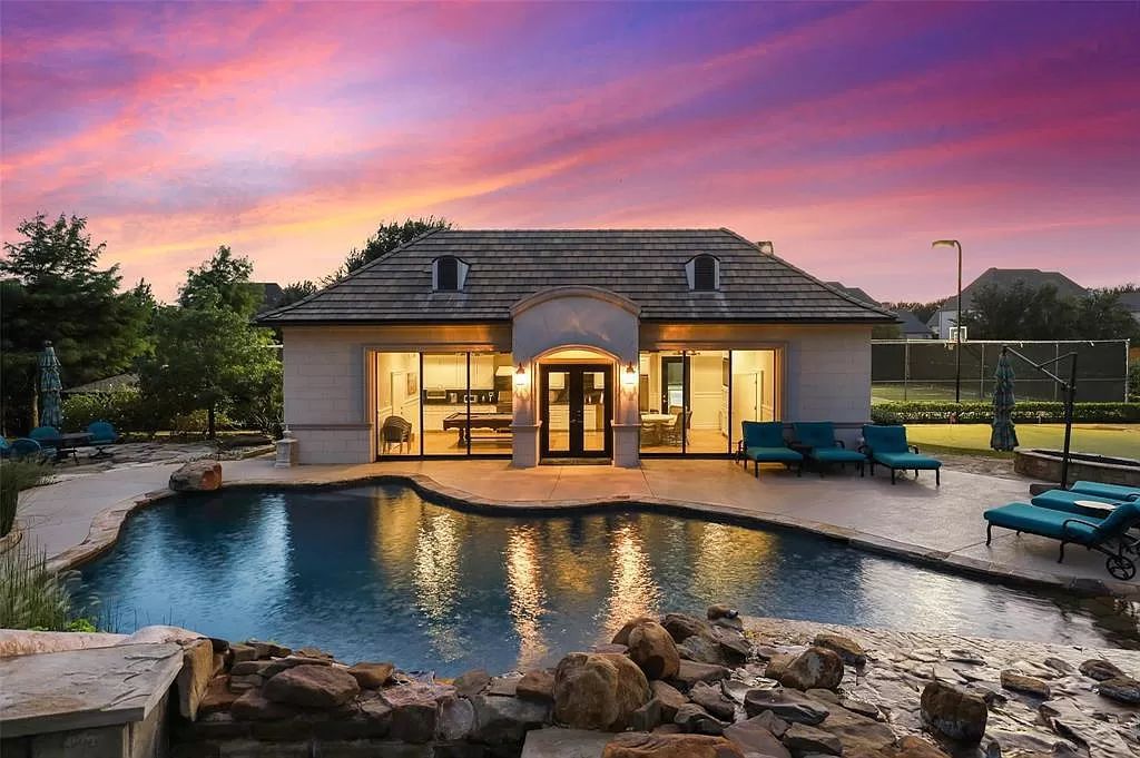 The Home in Southlake, a beautifully updated home with multiple outdoor living areas and balconies overlooking backyard paradise is now available for sale. This home located at 400 S White Chapel Blvd, Southlake, Texas