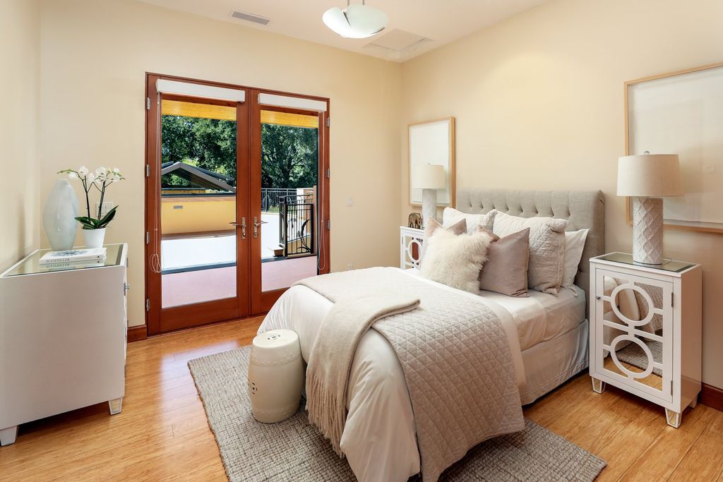 The Home in Los Altos Hills, an unparalleled estate was built with 5-star designer appointments inside and out and no straight angles to maximize California lifestyle is now available for sale. This house located at 12921 Tripoli Ct, Los Altos Hills, California