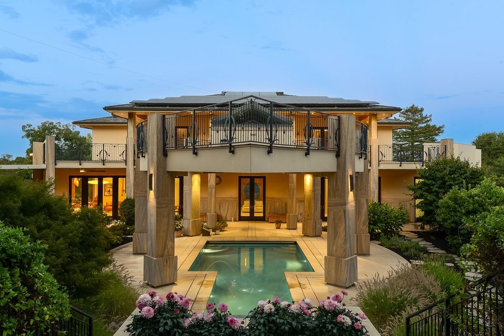 The Home in Los Altos Hills, an unparalleled estate was built with 5-star designer appointments inside and out and no straight angles to maximize California lifestyle is now available for sale. This house located at 12921 Tripoli Ct, Los Altos Hills, California
