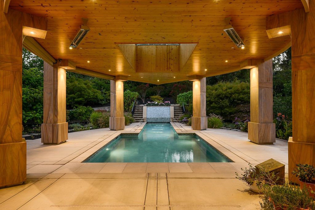 The Home in Los Altos Hills, an unparalleled estate was built with 5-star designer appointments inside and out and no straight angles to maximize California lifestyle is now available for sale. This house located at 12921 Tripoli Ct, Los Altos Hills, California