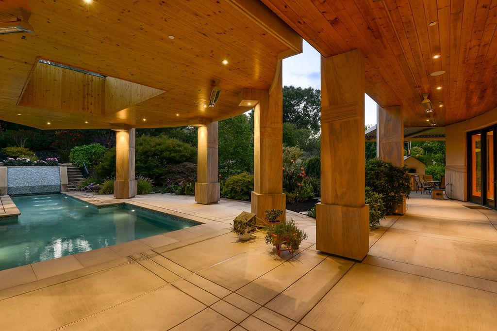 The Home in Los Altos Hills, an unparalleled estate was built with 5-star designer appointments inside and out and no straight angles to maximize California lifestyle is now available for sale. This house located at 12921 Tripoli Ct, Los Altos Hills, California