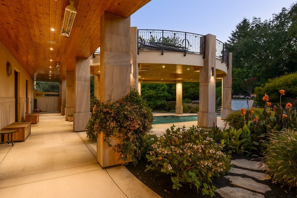 The Home in Los Altos Hills, an unparalleled estate was built with 5-star designer appointments inside and out and no straight angles to maximize California lifestyle is now available for sale. This house located at 12921 Tripoli Ct, Los Altos Hills, California