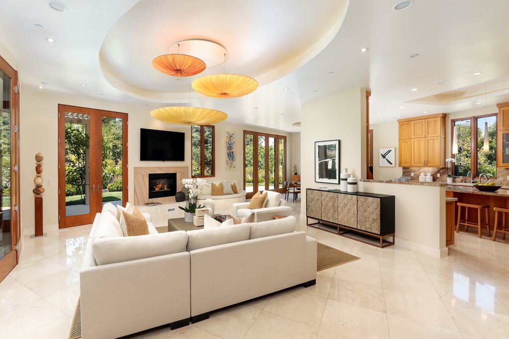 The Home in Los Altos Hills, an unparalleled estate was built with 5-star designer appointments inside and out and no straight angles to maximize California lifestyle is now available for sale. This house located at 12921 Tripoli Ct, Los Altos Hills, California