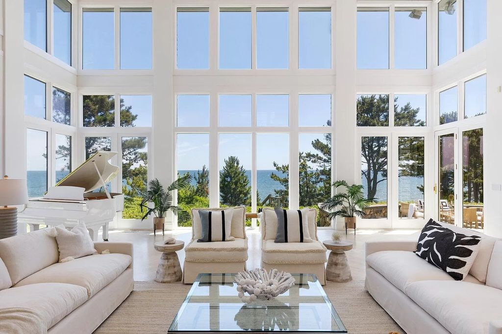 The Estate in Mashpee boasts every imaginable amenity for any occasion and total privacy with a breathtaking backdrop, now available for sale. This home located at 78 Triton Way, Mashpee, Massachusetts