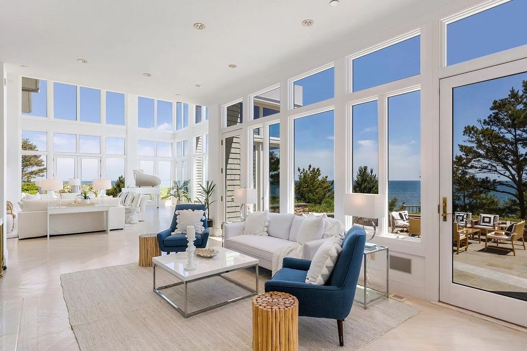 The Estate in Mashpee boasts every imaginable amenity for any occasion and total privacy with a breathtaking backdrop, now available for sale. This home located at 78 Triton Way, Mashpee, Massachusetts