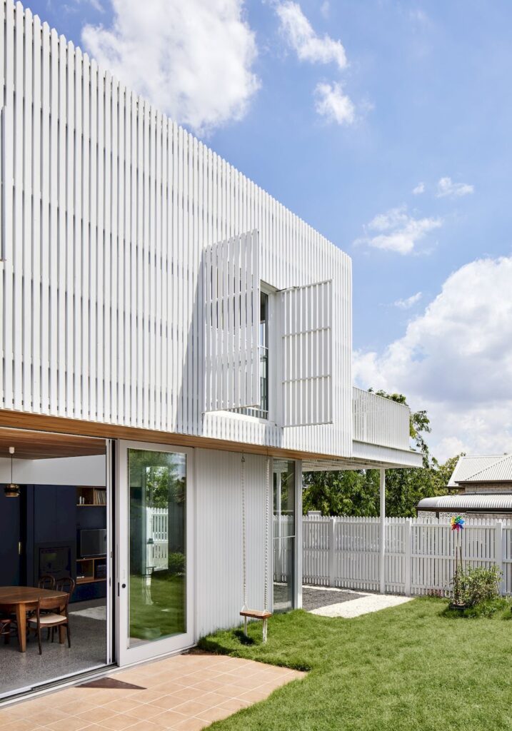 Picket House, Northcote Home Clad In White Pickets by Austin Maynard