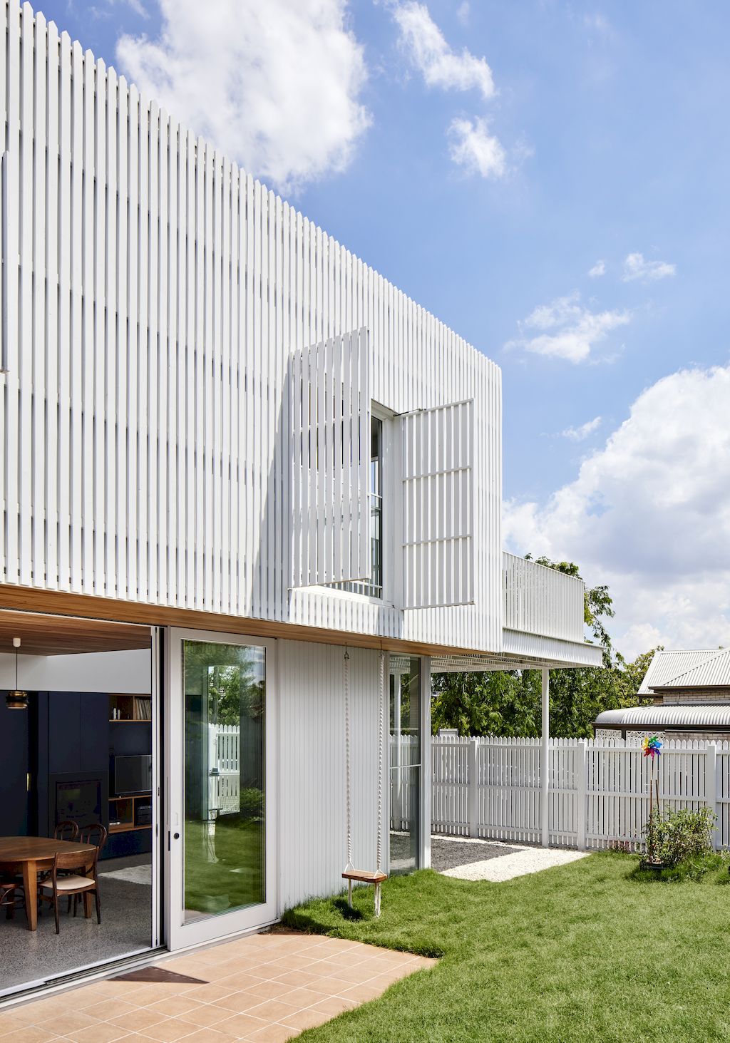 Picket House, Northcote Home Clad In White Pickets by Austin Maynard